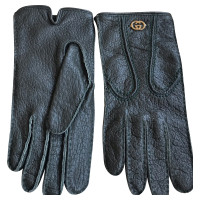 Gucci Gloves Leather in Green