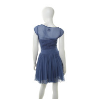 Reiss Blue dress with lace trim