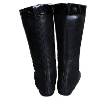 Chanel CAMBON boots with CC logo in patent leather