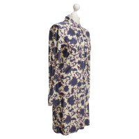 Isabel Marant Blouse dress with flower pattern in cream / blue