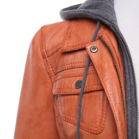 Oakwood Veste/Manteau en Cuir en Orange