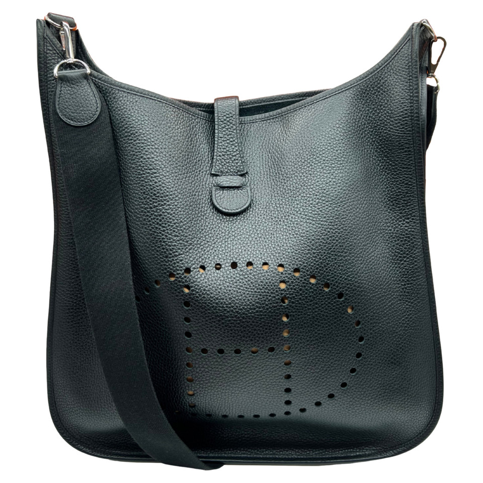 Hermès Evelyne en Cuir en Noir