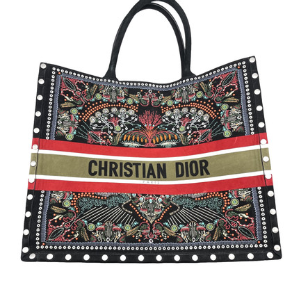 Christian Dior Book Tote en Daim en Noir