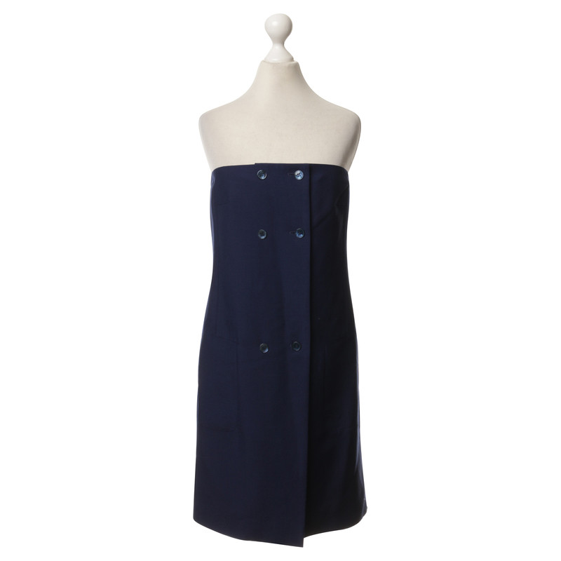 Jil Sander Abito bustier in blu