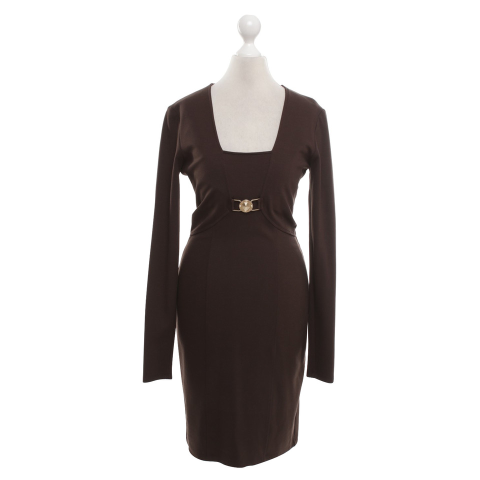 Versace Jersey dress in brown