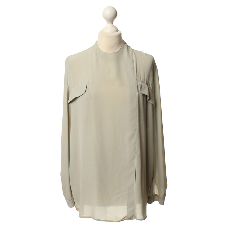 Armani blouse de soie en gris clair