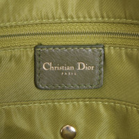 Christian Dior Saddle Bowling Bag aus Leder in Grün