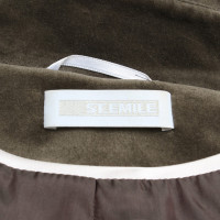 St. Emile Velvet giacca in marrone scuro