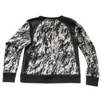 Rag & Bone Leather-trimmed sweatshirt