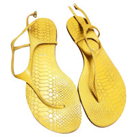 Casadei Sandals Leather in Yellow