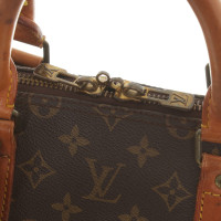 Louis Vuitton Keepall 55 in Tela in Marrone