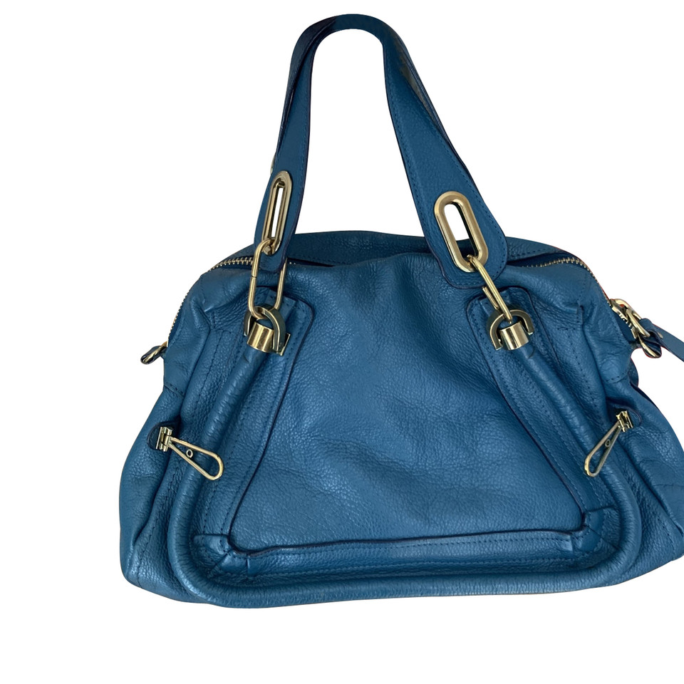 Chloé Paraty Bag in Pelle in Blu