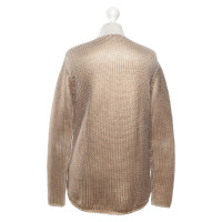 René Lezard Sweater in crème / goud