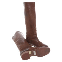 Shabbies Amsterdam Boots Leather in Brown