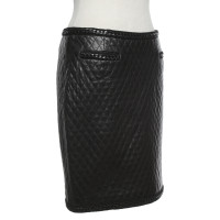 Marc Cain Leather skirt in black