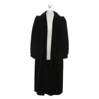 Yves Saint Laurent Fluwelen jas in zwart