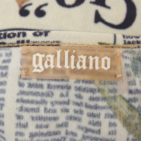 John Galliano Top con motivo