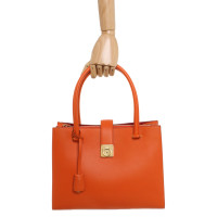Salvatore Ferragamo Handbag Leather in Orange