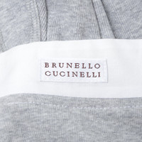 Brunello Cucinelli Shirt in Grau/Creme