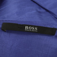 Hugo Boss Top soie bleu