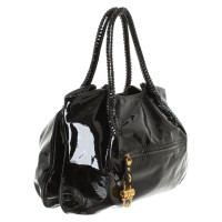 Salvatore Ferragamo Handbag Patent leather in Black