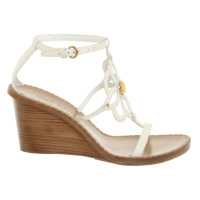 Louis Vuitton Wedges Leather in Cream