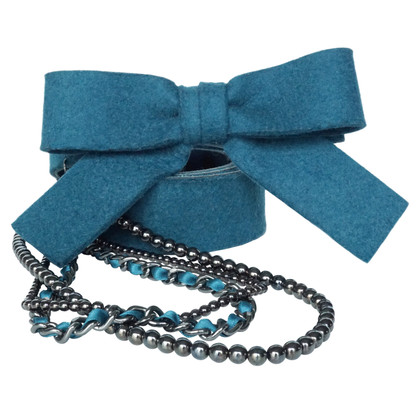 Chanel Gürtel aus Leder in Blau