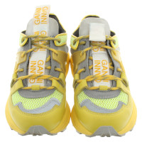 Ganni Lace-up shoes in Yellow