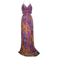 Ermanno Scervino Silk dress with floral pattern