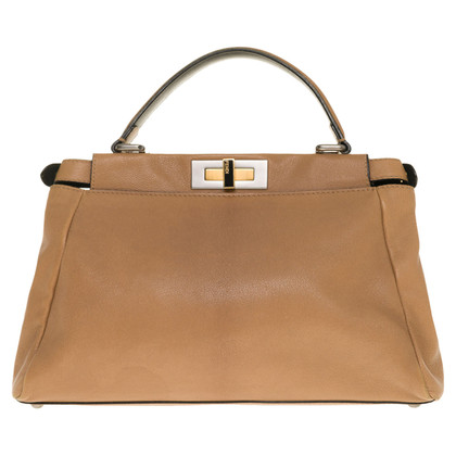 Fendi Handbag Leather in Gold
