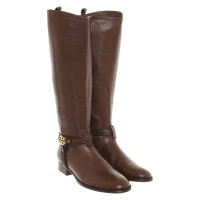 Tory Burch Boots Leather in Brown