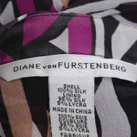 Diane Von Furstenberg Seidenbluse mit graphischem Muster