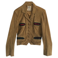Hermès Jacket/Coat Suede in Ochre