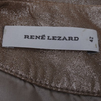 René Lezard Leather dress in chirping opitk