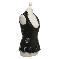 Armani Sequined top in black