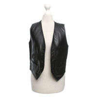 Ralph Lauren Vest Leather in Black