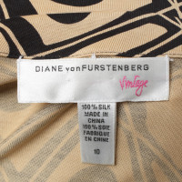 Diane Von Furstenberg   Seidenkleid mit Muster