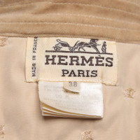 Hermès Jacke/Mantel in Beige