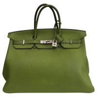 Hermès Birkin Bag 40 aus Leder in Oliv