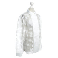 Carven Semitransparent blouse in white