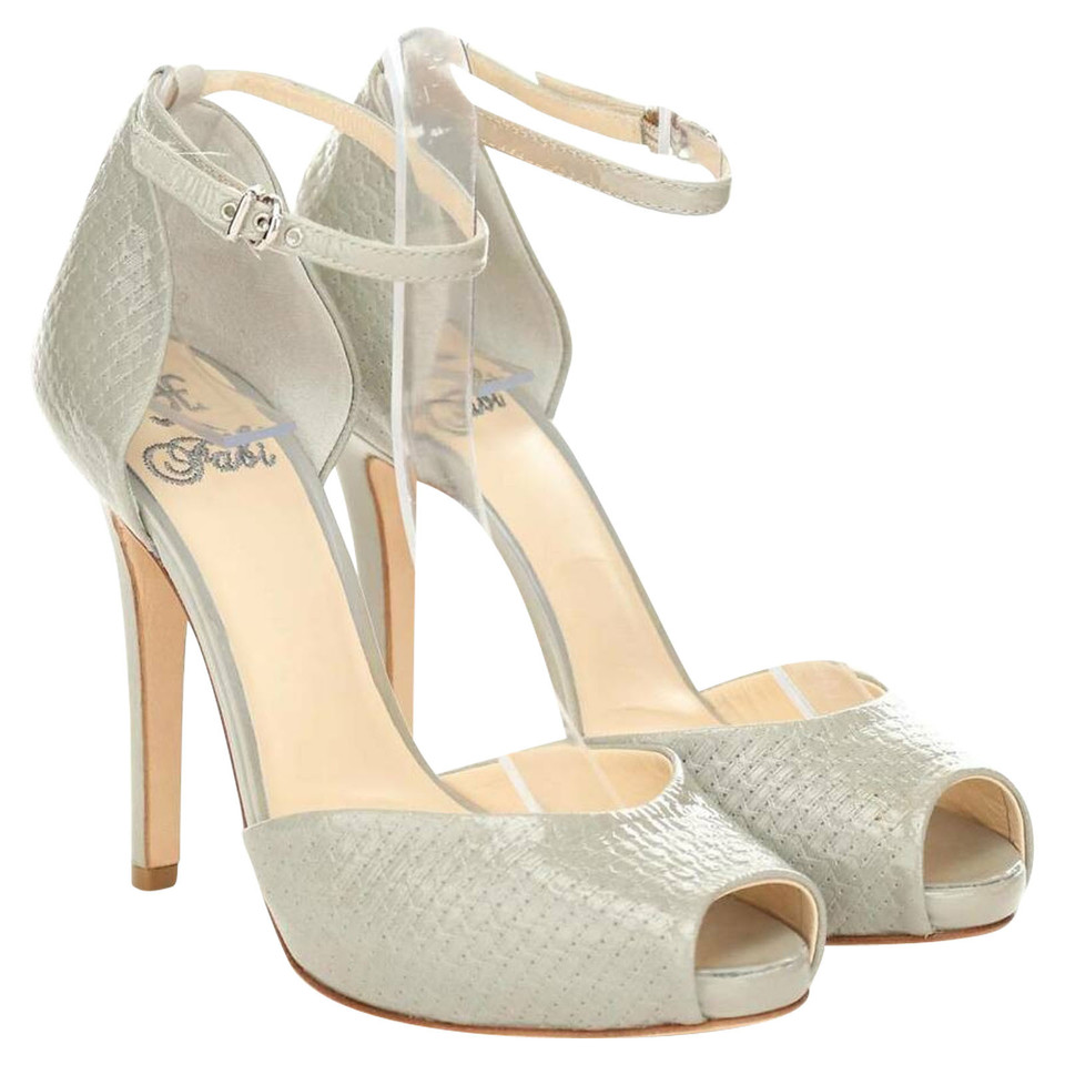 Fabi Sandals Leather in Grey