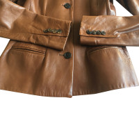 Ralph Lauren Black Label Leather fitted jacket