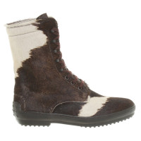 Tod's Boots in brown/white