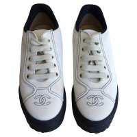 Chanel Trainers Cotton in White