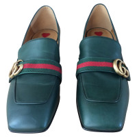 Gucci Slippers/Ballerinas Leather in Green