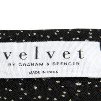 Velvet Kleid mit Punkte-Print