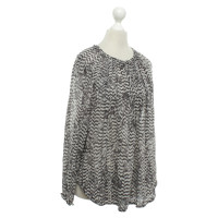 Isabel Marant For H&M camicetta di seta in crema / grigio