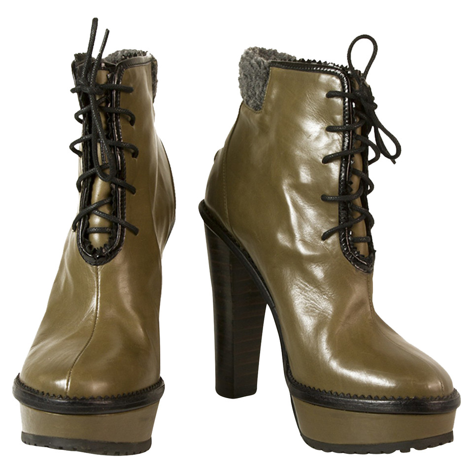 Opening Ceremony Ankle boots Leather in Olive