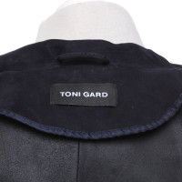 Toni Gard Giacca/Cappotto in Pelle scamosciata in Blu