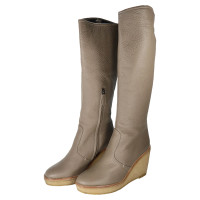 Jil Sander Boots Leather in Taupe